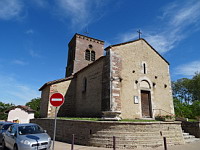 France, Ain, Monthieux (La Dombes), Eglise romane du 12eme (14)